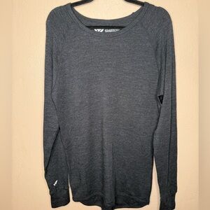 Wilderness Technology 100% Merino Wool Long Sleeve Outerwear Gear Camp Hike Lrg